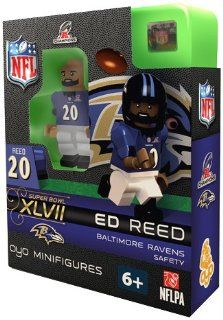 NFL Baltimore Ravens Ed Reed AFC Champs OYO Figure  Sports Fan Toy Figures  Sports & Outdoors