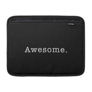 Awesome Quote Template Blank in Black and White MacBook Sleeve