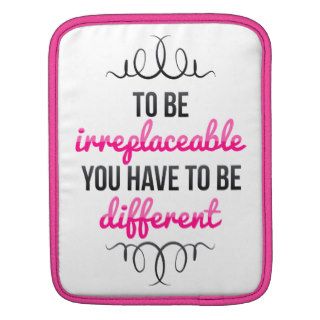 Be Irreplaceable Be Different MacBook Air Sleeves
