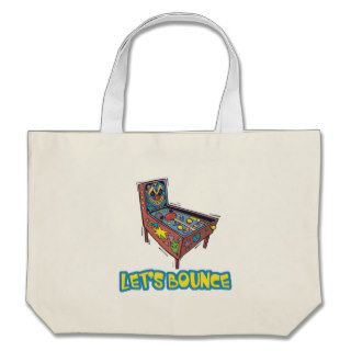 Lets Bounce Pinball Machine Tote Bags