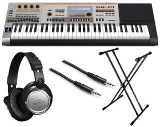 Casio XW P1 Synthesizer ESSENTIALS BUNDLE w/ Stand & Headphones Musical Instruments