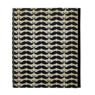 Many Mustaches Pattern iPad Folio Cover