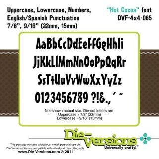 Die Versions   Fonts   Hot Cocoa Scrapbooking Die Cuts Arts, Crafts & Sewing