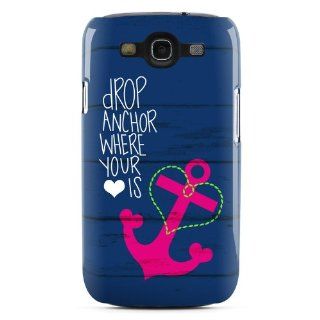 Drop Anchor Design Clip on Hard Case Cover for Samsung Galaxy S3 GT i9300 SGH i747 SCH i535 Cell Phone Cell Phones & Accessories