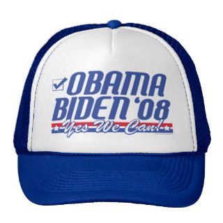 Obama Biden Yes We Can Trucker Hats