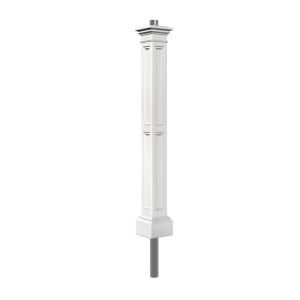 Mayne Liberty Lamp Post WH with Mount 5836 W