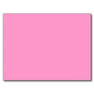 FF99CC Solid Medium Pink Color Template Post Cards