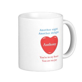 Another night another delight Anthony w.o racecars Mugs
