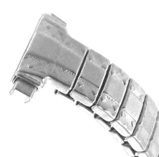 8 10mm T&C Ladies Silver Tone Twist O Flex Ladies Expansion Watch Band 520668 Watches