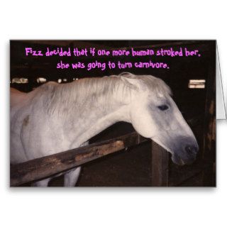 horse birthday card
