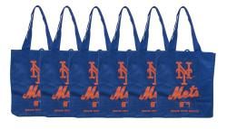 New York Mets Reusable Bags (Pack of 6) Baseball