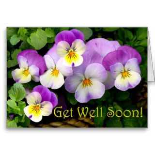LOVING THOUGHTS ~  Get Well Soon  Card