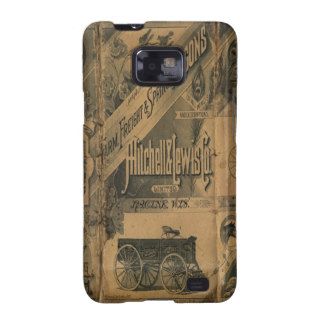 Vintage 1885 Collage Ads Samsung Galaxy S2 Galaxy SII Cover