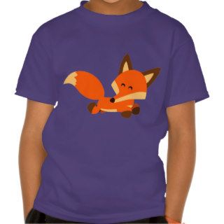 Cute Fleet Cartoon Fox Children T Shirt