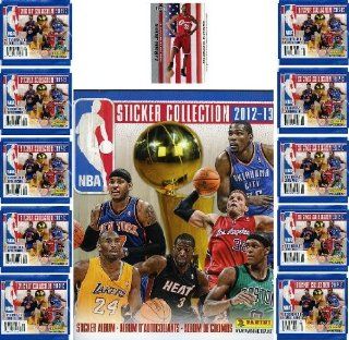 2012/13 Panini NBA Basketball Stickers Collectors Special Deal. Includes Ten Packs(70 Stickers) and Complete 72 Page NBA Sticker Album Sports Collectibles