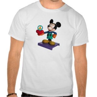Mickey Mouse Peace and Love Shirt