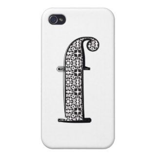 Fashion font, Letter f Cover For iPhone 4
