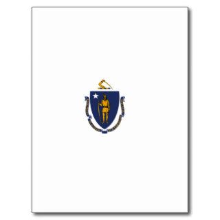 Massachusetts State Flag Post Card