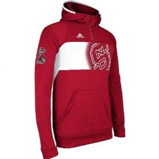adidas Men's North Carolina State Wolfpack ClimaWarm Sideline Player Hoody   Size Medium, Red at  Mens Clothing store