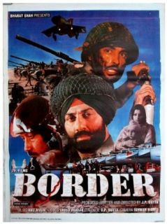 Border (1997) Original Old Bollywood Movie Poster (Authentic Indian Cinema / Hindi Film Poster)   Rare Entertainment Collectibles