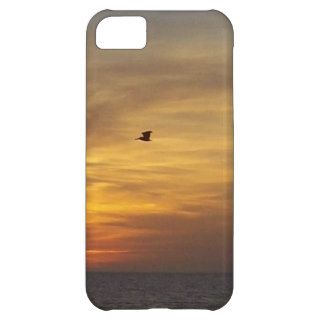 Bird Flying Across the Ocean at Sunset iPhone 5C Cover
