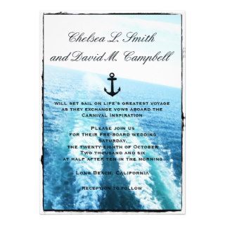Voyage of LoveCruise Ship/Destination Wedding Invites