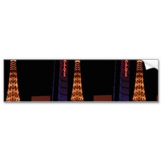 The Eiffel Tower Reproduction At Paris Las Vegas Bumper Stickers