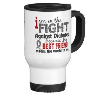 Best Friend Means World To Me Diabetes Mugs