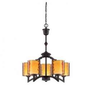 Savoy House Orion Oiled Copper 5 Lt Chandelier    