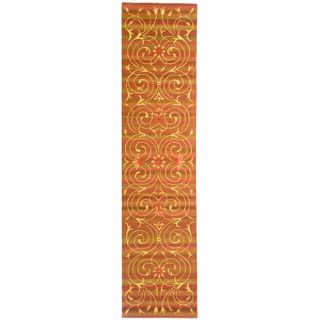 Safavieh Handmade French Tapis Multicolored Wool/ Silk Rug (2'6 x 12') Safavieh Runner Rugs