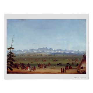 The Rendezvous Near Green River Print