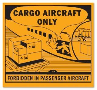 Vinyl   Cargo Aircraft Only Do Not Load in Passenger Aircraft Label,hml 523, 4.5" X 4.75",500 Per Roll 