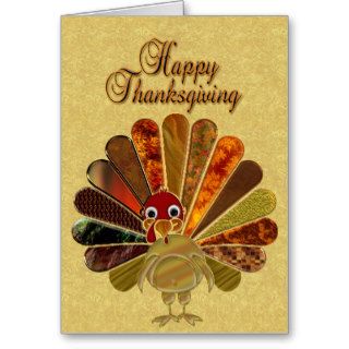 Happy Thanksgiving Turkey   Greeting Card