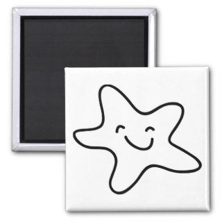 Smiling Starfish Clipart Refrigerator Magnets