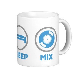 Eat, Sleep, Mix Again   DJ Disc Jockey Music Deck Coffee Mug