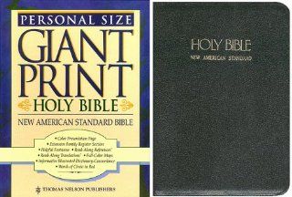 Holy Bible New American Standard Personal Size Giant Print Reference, No 523 Black 9780840709943 Books