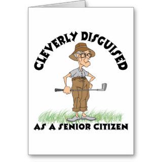 Funny Senior Citizen Golfer Cards