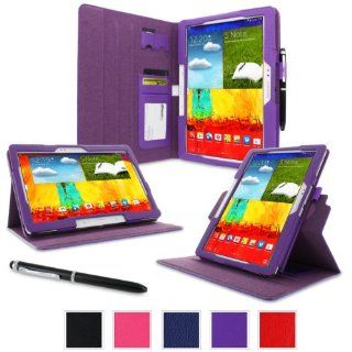 rooCASE Samsung Galaxy Tab Pro 10.1 / Note 10.1 2014 Edition Case   Dual View Multi Angle Stand Tablet Cover   Purple (With Auto Wake / Sleep Cover) Baby