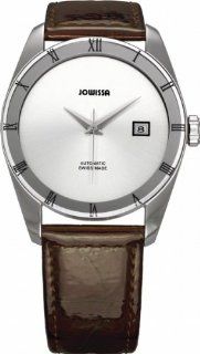 Jowissa Unisex J4.062.L Monte Carlo Stainless Steel Burgundy Leather Automatic Date Watch at  Men's Watch store.