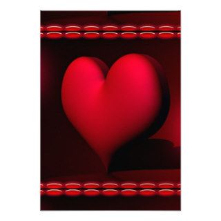 heart 257369 DARK RED BLACK BUBBLY HEART VECTOR BA Custom Invitation