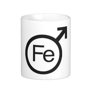 Iron Man Male gender symbol Fe design Mug