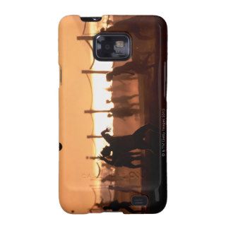 Silhouette of Beach Volleyball at Sunset, Samsung Galaxy S Covers