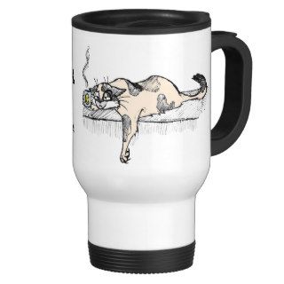 Coffee Kitty is NOT a morning cat *ahem* "person" Coffee Mugs