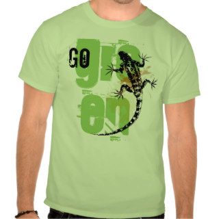 Go Green Iguana T Shirt
