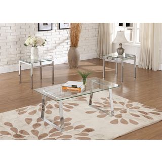 Contemporary Glass Coffee Table Coffee, Sofa & End Tables