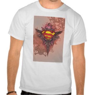 Superman Grunge Design T shirts