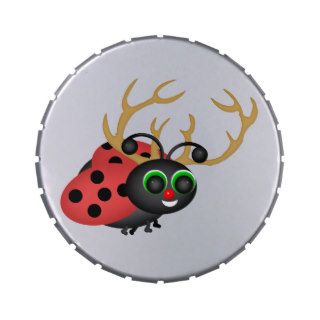 Christmas Reindeer Bug Candy Tins