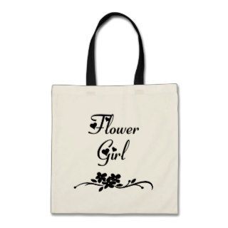 Classic Flower Girl Canvas Bags