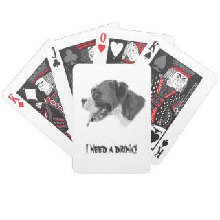 I Need a Drink Funny Poker Night Playing Cards