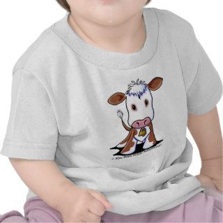Brown & White Cow Tshirts